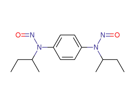 Molecular Structure of 106476-75-9 (N,N′-di-sec-butyl-N,N′-dinitroso-1,4-phenylenediamine)