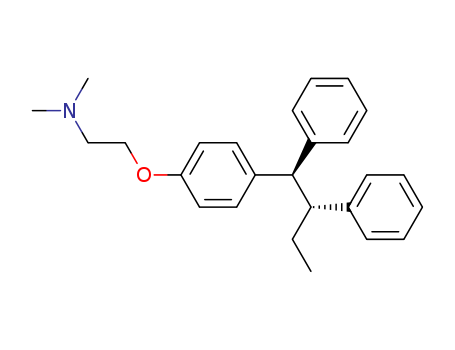 109640-20-2,dihydrotamoxifen,Ethanamine,2-[4-(1,2-diphenylbutyl)phenoxy]-N,N-dimethyl-, (R*,R*)- (9CI); Ethanamine, 2-[4-(1,2-diphenylbutyl)phenoxy]-N,N-dimethyl-,(R*,R*)-(?à)-