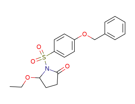Molecular Structure of 111711-62-7 (1-{[4-(benzyloxy)phenyl]sulfonyl}-5-ethoxypyrrolidin-2-one)