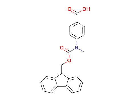 Molecular Structure of 160977-92-4 (N-FMOC-4-(METHYLAMINO)BENZOIC ACID)