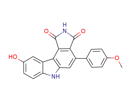 Pyrrolo[3,4-c]carbazole-1,3(2H,6H)-dione,
9-hydroxy-4-(4-methoxyphenyl)-