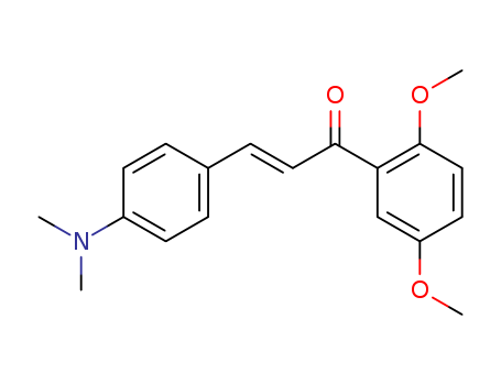 Molecular Structure of 127034-22-4 (2-Propen-1-one, 1-(2,5-dimethoxyphenyl)-3-[4-(dimethylamino)phenyl]-,
(2E)-)