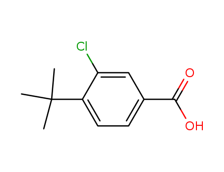Molecular Structure of 1515-20-4 (Benzoic acid, 3-chloro-4-(1,1-dimethylethyl)-)