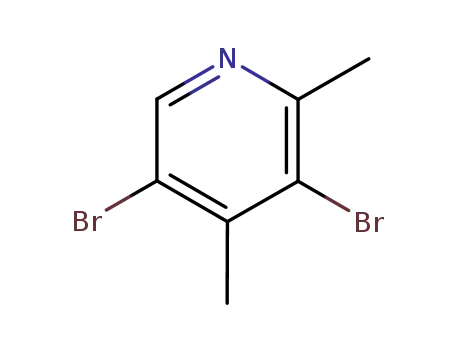Molecular Structure of 29976-20-3 (Pyridine, 3,5-dibromo-2,4-dimethyl-)