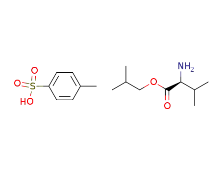 Molecular Structure of 13018-45-6 ((S)-1-isobutoxy-3-methyl-1-oxobutan-2-aminium 4-methylbenzenesulfonate)