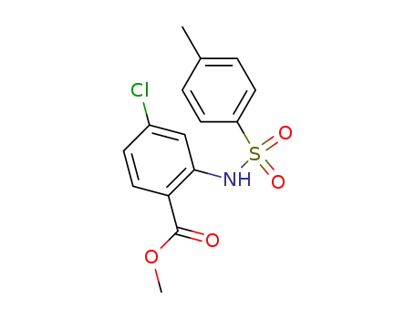 Molecular Structure of 29247-79-8 (N-p-toluenesulfonyl-4-chloro-anthranilic acid methyl ester)