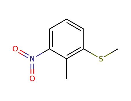 Molecular Structure of 82173-72-6 (2-nitro-6-(methylthio)toluene)