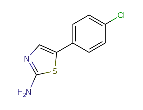 Molecular Structure of 73040-66-1 (2-Amino-5-(4-chlorophenyl)thiazole)