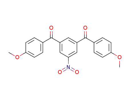Molecular Structure of 441775-23-1 (Methanone, (5-nitro-1,3-phenylene)bis[(4-methoxyphenyl)-)