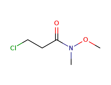 Molecular Structure of 1062512-53-1 (N-methoxy-N-methyl-3-chloropropanamide)