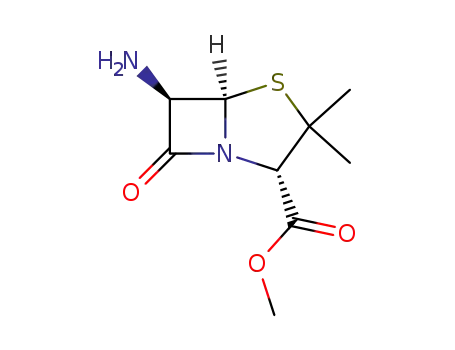 Molecular Structure of 13789-47-4 (6-aminopenicillanic acid methyl ester)