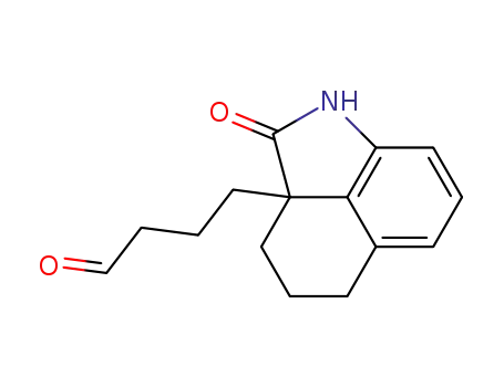 Molecular Structure of 201609-31-6 (2a-(3-Formylpropyl)-2a,3,4,5-tetrahydrobenz[cd]indole-2(1H)-one)