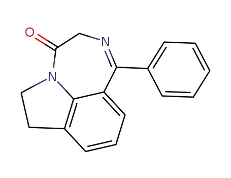 Molecular Structure of 27158-79-8 (1-phenyl-6,7-dihydro[1,4]diazepino[6,7,1-hi]indol-4(3H)-one)