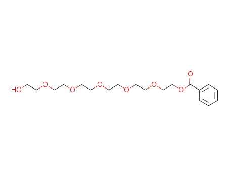 Molecular Structure of 566203-57-4 (3,6,9,12,15-Pentaoxaheptadecane-1,17-diol, monobenzoate)