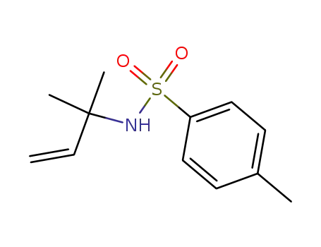 Molecular Structure of 90036-69-4 (Benzenesulfonamide, N-(1,1-dimethyl-2-propenyl)-4-methyl-)
