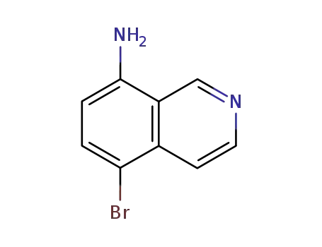 Molecular Structure of 90721-35-0 (5-BROMO-8-ISOQUINOLINEAMINE)