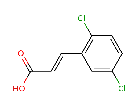 Molecular Structure of 20595-47-5 (2,5-Dichlorocinnamic acid)