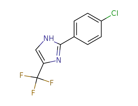 Molecular Structure of 33469-15-7 (2-(4-Chlorophenyl)-4-(trifluoromethyl)-1H-imidazole)