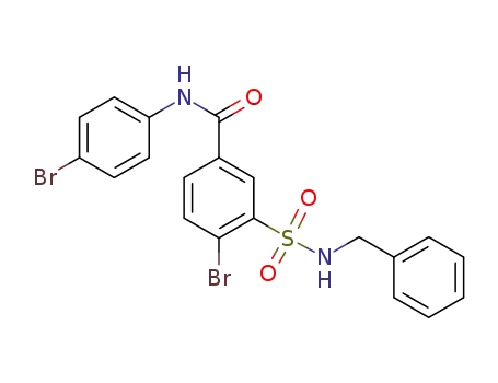 3-(benzylsulfamoyl)-4-bromo-N-(4-bromophenyl)benzamide
