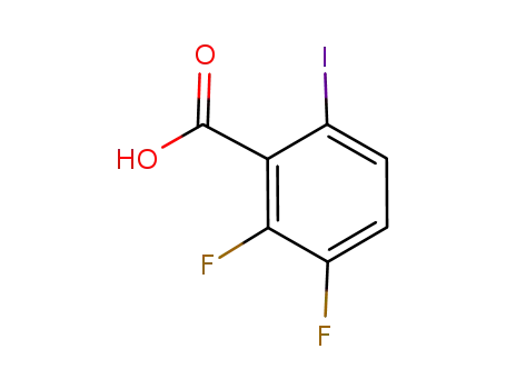 Molecular Structure of 333780-75-9 (2,3-Difluoro-6-iodobenzoic acid)