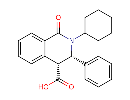 2-Cyclohexyl-1-oxo-3-phenyl-1,2,3,4-tetrahydro-4-isoquinolinecarboxylic acid