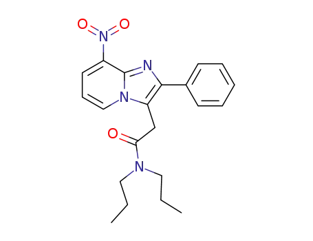 2-(8-nitro-2-phenyl-imidazo[1,2-<i>a</i>]pyridin-3-yl)-<i>N</i>,<i>N</i>-dipropyl-acetamide