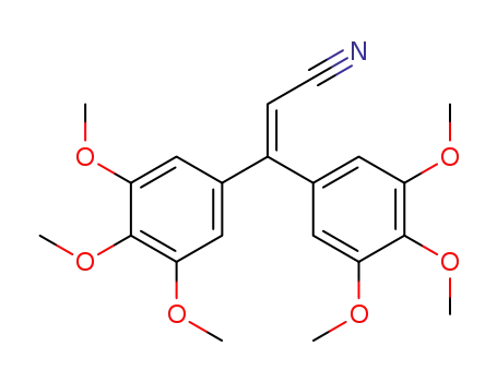 Molecular Structure of 757962-37-1 (2-Propenenitrile, 3,3-bis(3,4,5-trimethoxyphenyl)-)