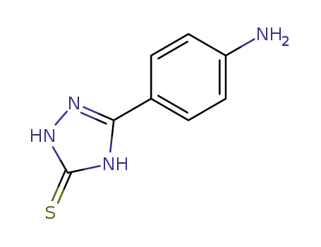 Molecular Structure of 23455-78-9 (5-(4-aminophenyl)-1,2-dihydro-3H-1,2,4-triazole-3-thione)