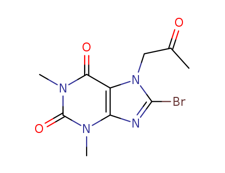 1H-Purine-2,6-dione,  8-bromo-3,7-dihydro-1,3-dimethyl-7-(2-oxopropyl)-