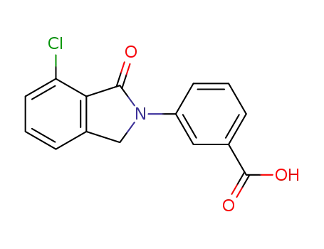 Molecular Structure of 1044921-12-1 (3-(7-chloro-1-oxoisoindolin-2-yl)benzoic acid)