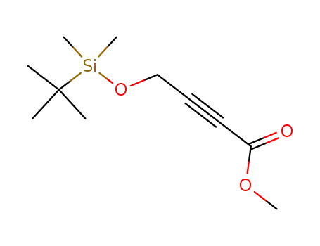 Molecular Structure of 117968-51-1 (4-(TERT-BUTYL-DIMETHYL-SILANYLOXY)-BUT-2-YNOIC ACID METHYL ESTER)