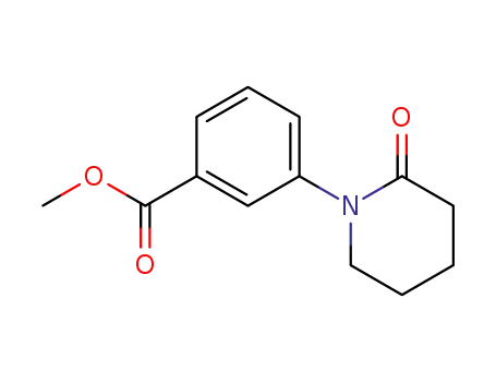 Molecular Structure of 168162-28-5 (3-(2-OXO-PIPERIDIN-1-YL)-BENZOIC ACID METHYL ESTER)