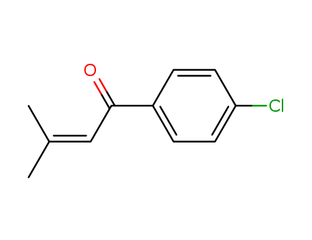 Molecular Structure of 14618-90-7 (2-Buten-1-one, 1-(4-chlorophenyl)-3-methyl-)