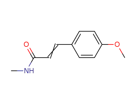 Molecular Structure of 6265-24-3 ((E)-3-(4-methoxyphenyl)-N-methyl-prop-2-enamide)