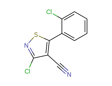 3-CHLORO-5-(2-CHLOROPHENYL)ISOTHIAZOLE-4-CARBONITRILE
