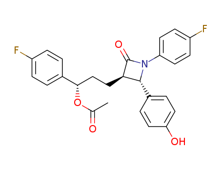 2-Azetidinone, 3-[(3S)-3-(acetyloxy)-3-(4-fluorophenyl)propyl]-1-(4-fluorophenyl)-4-(4-hydroxyphenyl)-, (3R,4S)-