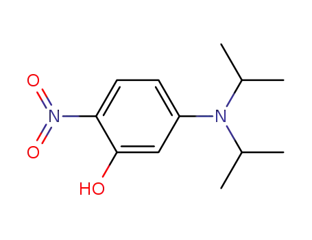 Molecular Structure of 398482-49-0 (Phenol, 5-[bis(1-methylethyl)amino]-2-nitro-)