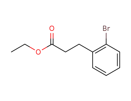 Molecular Structure of 135613-33-1 (3-(2-Bromo-phenyl)-propionic acid ethyl ester)