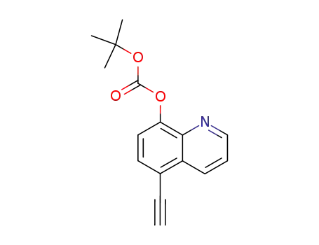 Molecular Structure of 596135-26-1 (Carbonic acid, 1,1-dimethylethyl 5-ethynyl-8-quinolinyl ester)