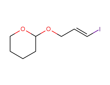 Molecular Structure of 181818-03-1 (2H-Pyran, tetrahydro-2-[[(2E)-3-iodo-2-propenyl]oxy]-)
