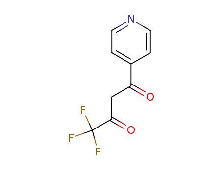 Molecular Structure of 399-06-4 (4,4,4-Trifluoro-1-(pyridine-4-yl)butane-1,3-dione)