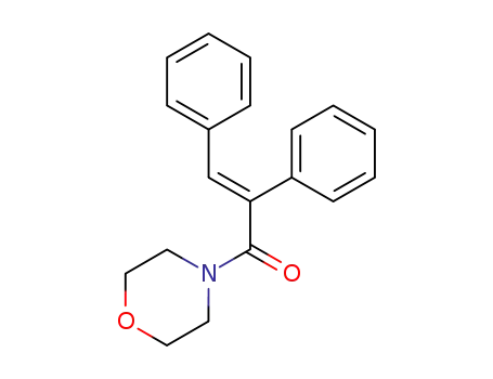 Molecular Structure of 78956-19-1 (Morpholine, 4-[(2E)-1-oxo-2,3-diphenyl-2-propenyl]-)