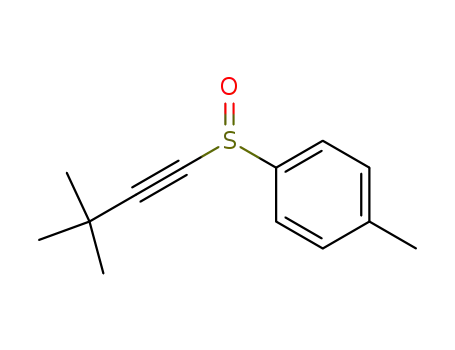Molecular Structure of 383911-55-5 (Benzene, 1-[(3,3-dimethyl-1-butynyl)sulfinyl]-4-methyl-)
