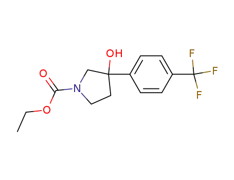 rac-3-Hydroxy-3-(4-trifluoromethyl-phenyl)-pyrrolidine-1-carboxylic acid ethyl ester