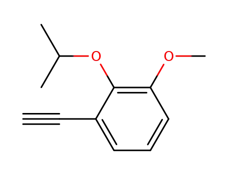 Molecular Structure of 540492-28-2 (Benzene, 1-ethynyl-3-methoxy-2-(1-methylethoxy)-)