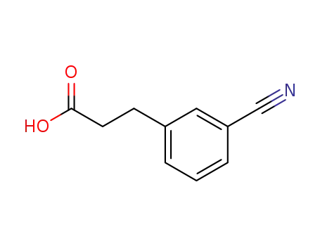 Molecular Structure of 42287-97-8 (3-CYANO-BENZENEPROPANOIC ACID)