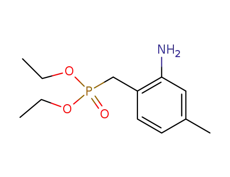 Molecular Structure of 503856-46-0 ((2-amino-4-methyl-benzyl)-phosphonic acid diethyl ester)