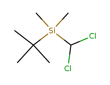 Molecular Structure of 138983-08-1 (T-Butyl(Dichloromethyl)Dimethylsilane)