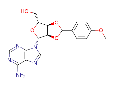 Molecular Structure of 47578-96-1 (2'-O,3'-O-(4-Methoxybenzylidene)adenosine)