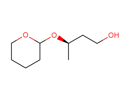 Molecular Structure of 77610-95-8 (1-Butanol, 3-[(tetrahydro-2H-pyran-2-yl)oxy]-, (3R)-)